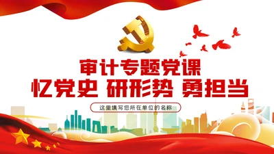 忆党史研形势勇担当审计专题党课PPT