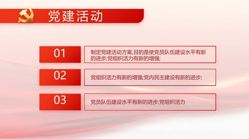 党建党支部工作总结汇报计划PPT党课