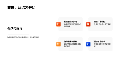 精进学期报告PPT模板