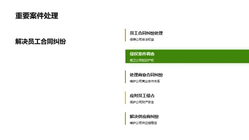 法务部门年度报告