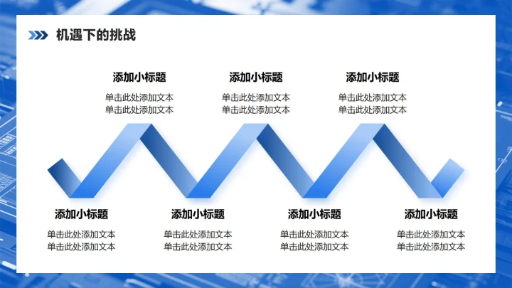 蓝色简约风课题汇报项目总结汇报PPT模板
