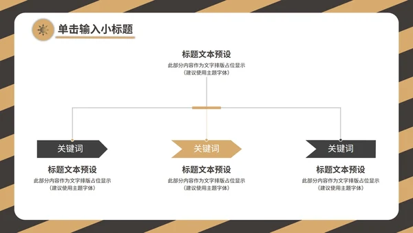 黄色工作总结PPT模板