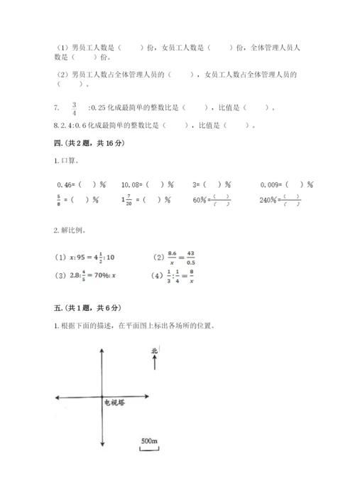 西师大版六年级数学下学期期末测试题及参考答案（最新）.docx