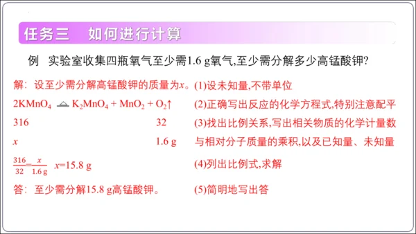 【高效备课】2024人教新版九上化学--5.2.3根据化学方程式进行简单计算（教学课件）