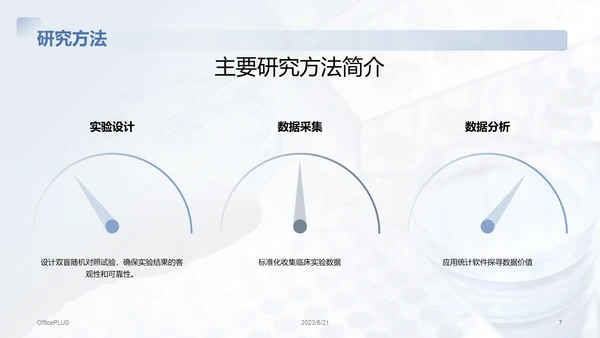 蓝色商务现代医学研究项目总结PPT模板