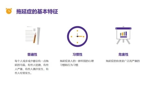拒绝拖延症时间管理教育通用PPT模板