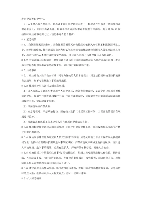 液氨泄漏专项应急专题预案.docx