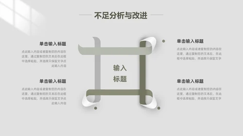 极简风工作总结PPT模板