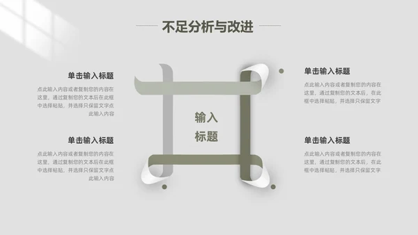 极简风工作总结PPT模板