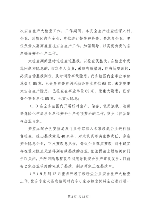 市安监局XX年工作总结及XX年工作计划.docx