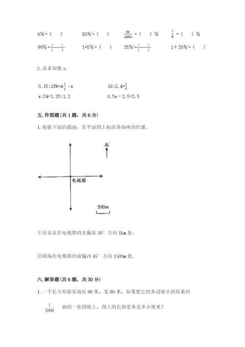 人教版六年级下册数学期末测试卷ab卷.docx