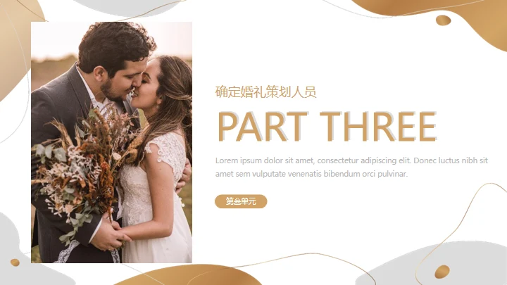 Happy Wedding婚礼风通用PPT模板