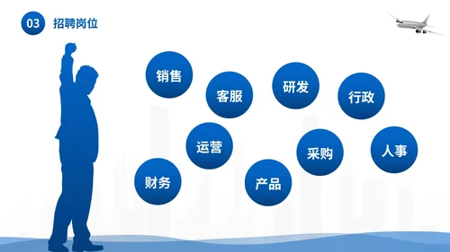 城市商务企业团队招聘宣传PPT模板