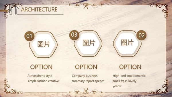 木纹风格室内设计方案汇报工作总结PPT动态