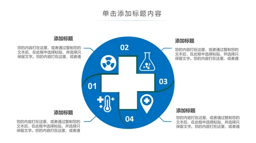 蓝色简约医疗报告医学医院宣传动态PPT模板