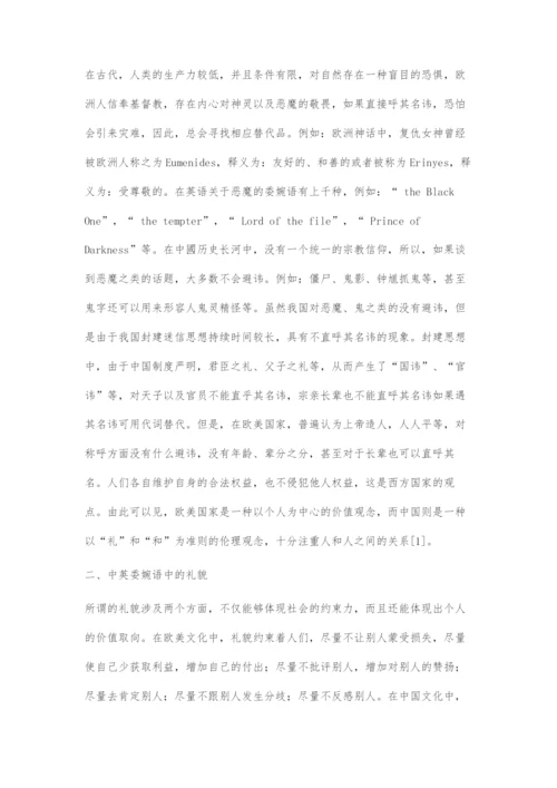 中英委婉语的文化解读探索.docx