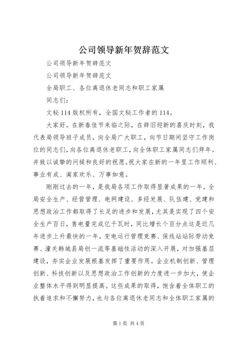 公司领导新年贺辞范文 (3).docx