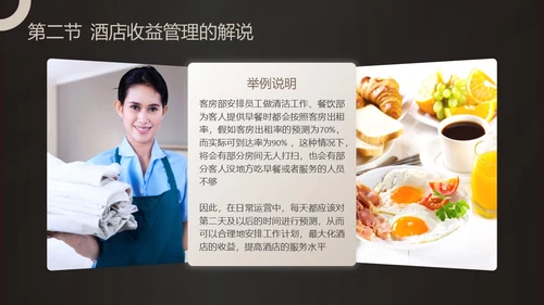 黑金商务酒店收益管理PPT模板酒店管理