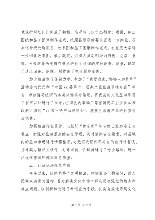 县文体局工作报告.docx