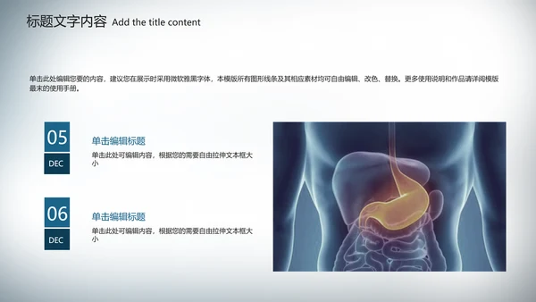 医疗医学胃肠道消化ppt课件动态模板