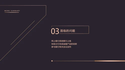 黑金商务金融行业年终汇报PPT模板