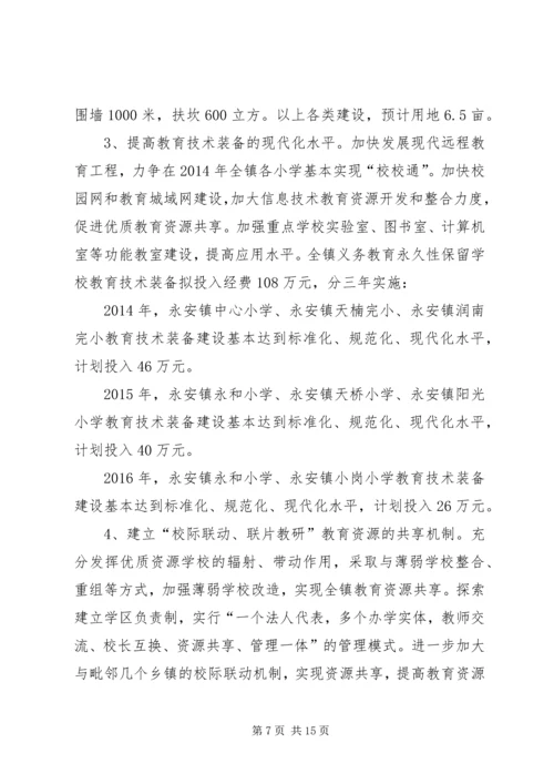 鲁口镇中心小学义务教育均衡发展实施方案.docx