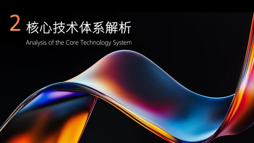 多色渐变简约高级质感人工智能PPT模板