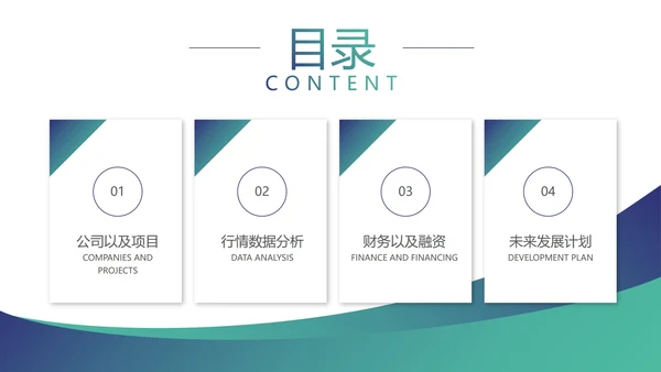 渐变商务风商业计划书PPT模板