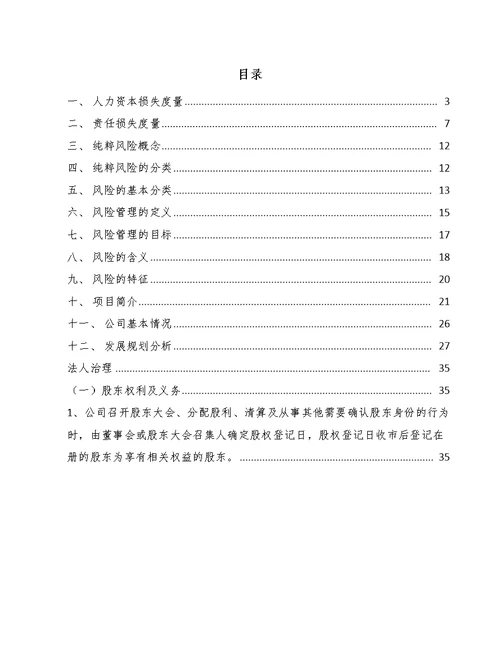 智能无人应急救援技术装备公司纯粹风险管理