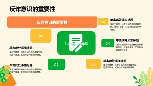 反诈知识普及与案例分析PPT模板