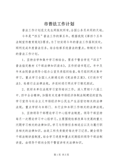 市普法工作计划 (5).docx