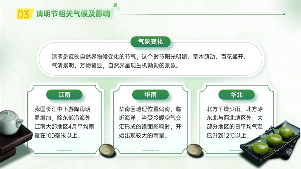 春晓清明悦趣时光清明节春雨嫩绿色PPT模板