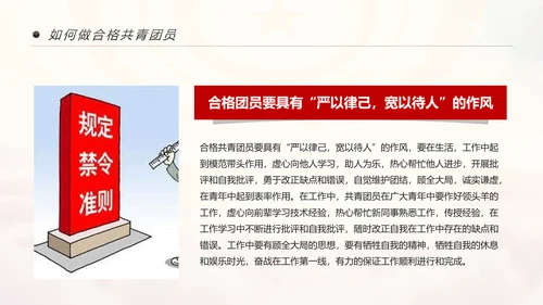 中国共青团学习十九大精神做合格团员PPT