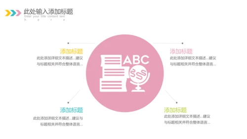 欧美风少儿英语儿童教学教育培训机构宣传PPT