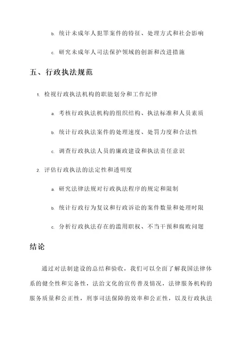 法制建设总结验收方案