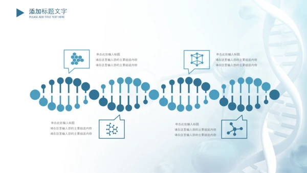 生物基因细胞DNA医疗医学PPT模板