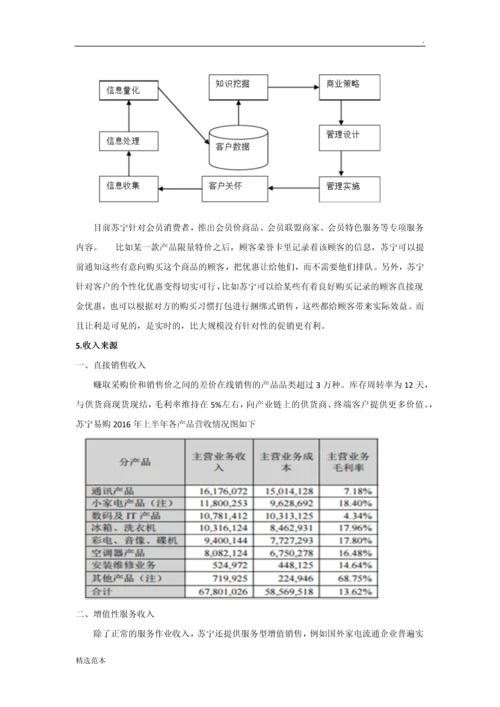 电子商务商业模式最新版本苏宁易购.docx