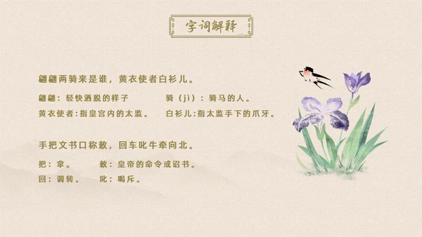黄色简约古风卖炭翁初中语文课堂课件教学PPT语文课件
