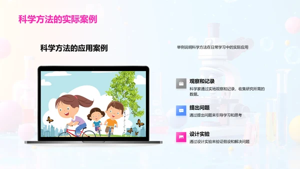 初中科学实验课PPT模板