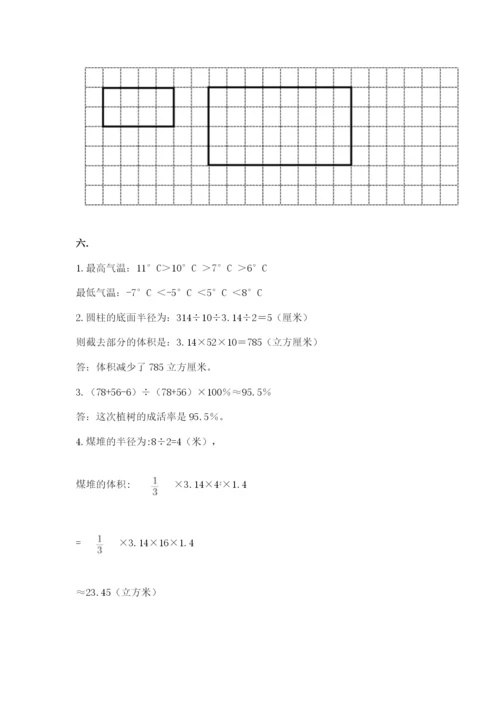 人教版六年级数学小升初试卷附完整答案（网校专用）.docx