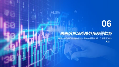 蓝色商务现代信贷风险评估研究报告PPT模板