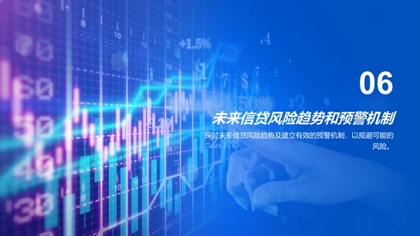 蓝色商务现代信贷风险评估研究报告PPT模板