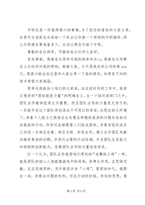 升职的演讲稿范文.docx