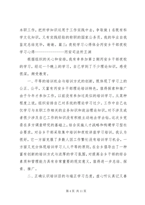 夜大学习心得体会.docx