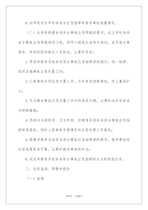 2022最新食品安全应急预案范文.docx