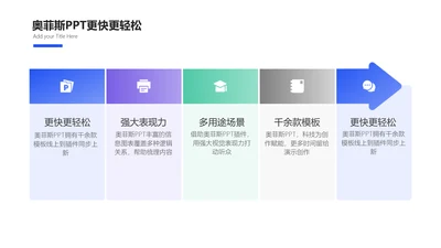 简约风递进关系流程关系5项PPT内容页