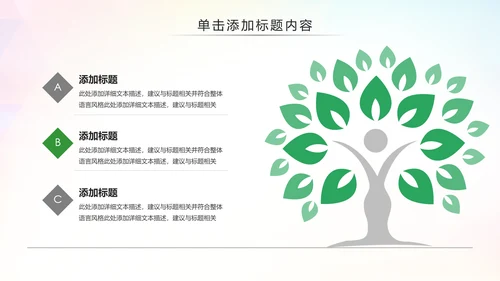 绿色环保低碳减能减排绿色出行公益PPT模板