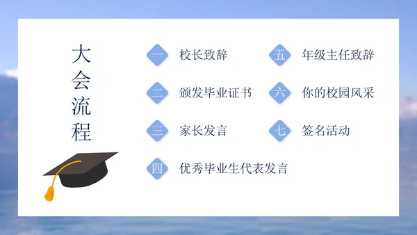 乘风破浪初高中毕业季毕业典礼电子相册PPT模板