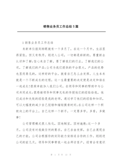 销售业务员工作总结5篇.docx