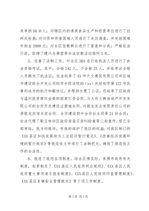 政府办工作总结及来年工作安排.docx